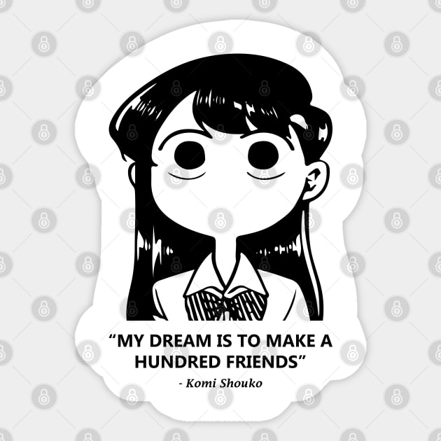 komi san Sticker by Madelyn_Frere